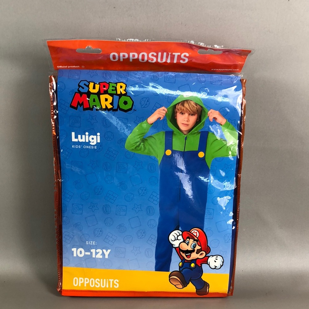 Super Mario Luigi Kids Onesie - Green & Blue